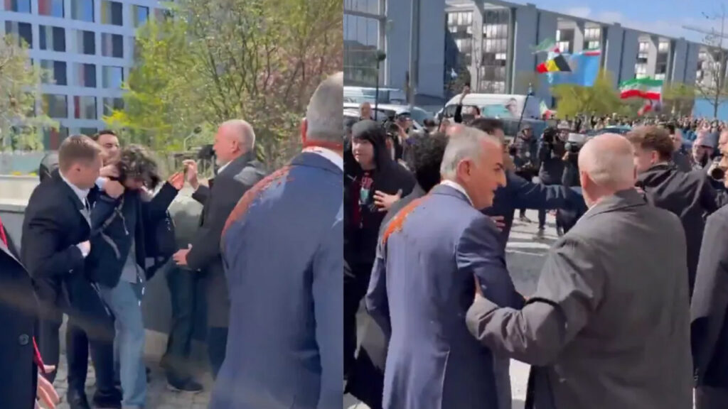 Berlin'de 'Kırmızı' Protesto: İran Şahı’nın Sürgündeki Oğlu Rıza Pehlevi'ye Boyalı Saldırı