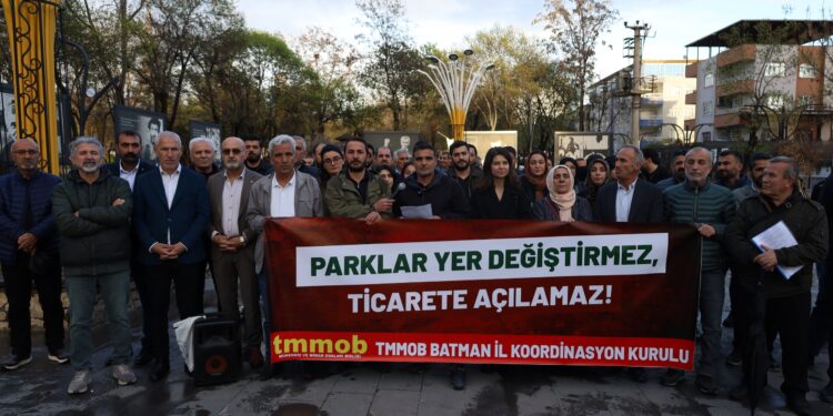 TMMOB’tan Êlih kayyımına ‘park alanı’ tepkisi