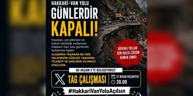 Tepkiler büyüyor: Colemêrg-Wan yolu için hashtag kampanyası başlatıldı