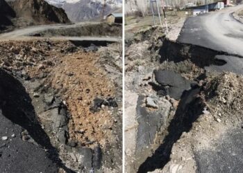 Colemêrg’in Silehê beldesinde heyelan