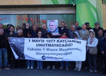 Kazancı yokuşunda 1 Mayıs anması