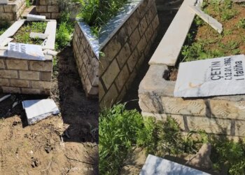 Nisêbîn’de mezarlığa saldırı: Mezar taşları kırıldı, ağaçlar tahrip edildi