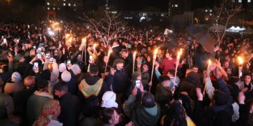  Amara Günleri Festivali’nin 3’üncü günü meşaleli yürüyüşle son buldu