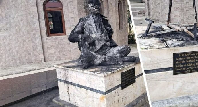 Düzgün Bava ardından Elif Ana Türbesi’ne saldırı