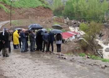 DBP ve DEM Parti’den selin vurduğu mahalleye ziyaret: Afet bölgesine ilan edildi