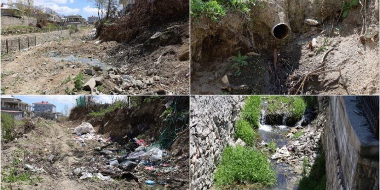 DSİ’nin temizlemediği kanal çevreyi kirletiyor
