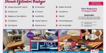 Amed Büyükşehir Belediyesi’nden 15 yeni mesleki kurs