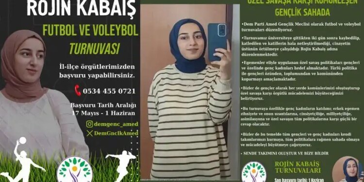 Özel savaş politikalarına karşı Rojin Kabaiş turnuvası