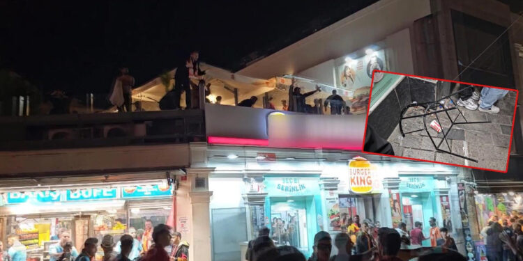 Taksim'deki Şampiyonluk Kutlamaları Karıştı! İki Grup Birbirine Girdi