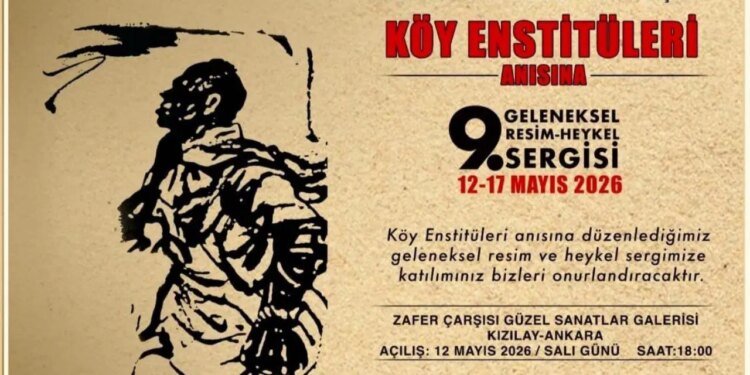 Köy Enstitüleri anısına düzenlenen 9. Resim Heykel Sergisi açılıyor