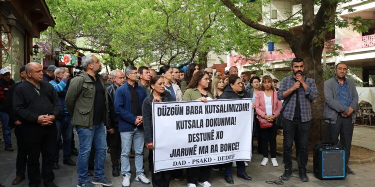 Düzgün Bava ziyaretine saldırı protesto edildi: Özel savaş politikalarının somut bir sonucu