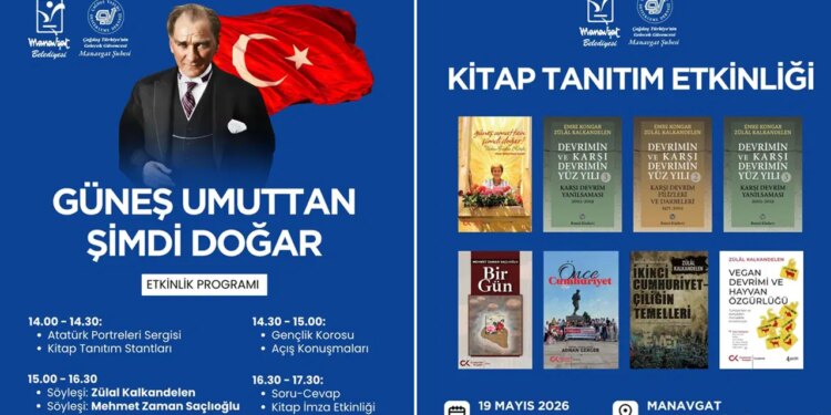Manavgat’ta 19 Mayıs Aydınlanma Şenliği: Usta yazarlar ve Cumhuriyet sevdalıları buluşuyor