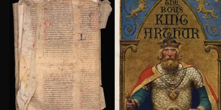 Kral Arthur efsanesinin 700 yıllık el yazması açık artırmada