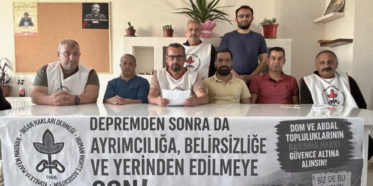 Deprem sonrası inşa süreci: Dom, Roman ve Abdal toplulukları ayrımcılık riskiyle karşı karşıya