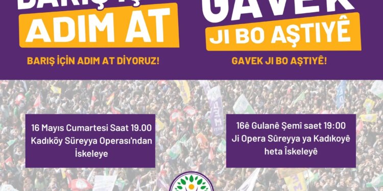 İstanbul’da da ‘Barış İçin Adım At’ yürüyüşü düzenlenecek