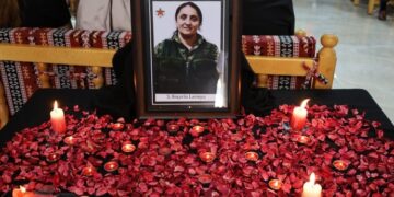 YPJ’li Nurcan Başak’ın taziyesi kitlesel ziyaret edildi