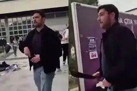 Uzaklaştırma kararı verilmişti: Palalı saldırgan kampüste görüntülendi 