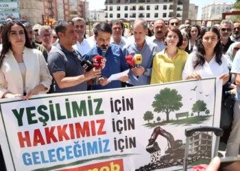 Kayyımın parkı askeri lojmana dönüştürme planına tepki
