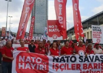 DİSK’ten NATO protestosu: Kaynakları savaşa değil, barışa ayırın