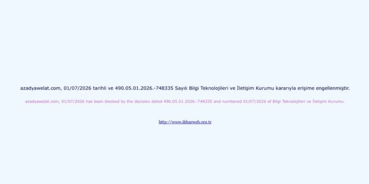 Ajansa Welat, Azadiya Welat ve Nûmedya24 sitelerine erişim engeli