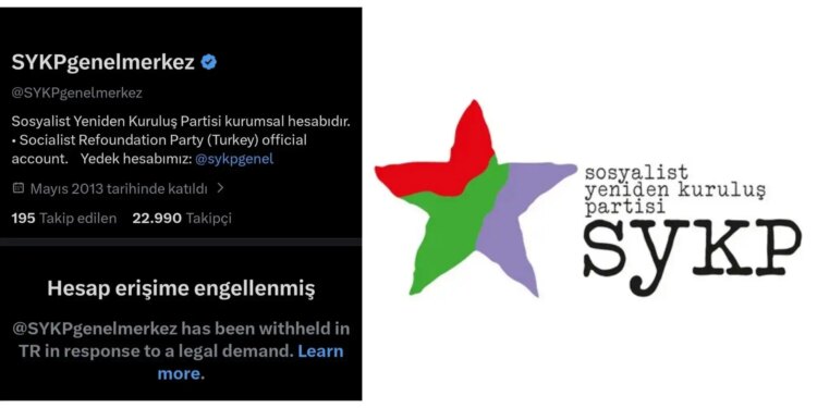 SYKP’nin X hesabına erişim engeli