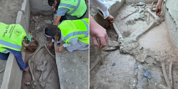 Aspendos’ta 2 bin 400 yıllık güreşçi mezarı keşfedildi