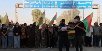 Serêkaniyê’ye dönen ailelere yönelik saldırılar protesto edildi