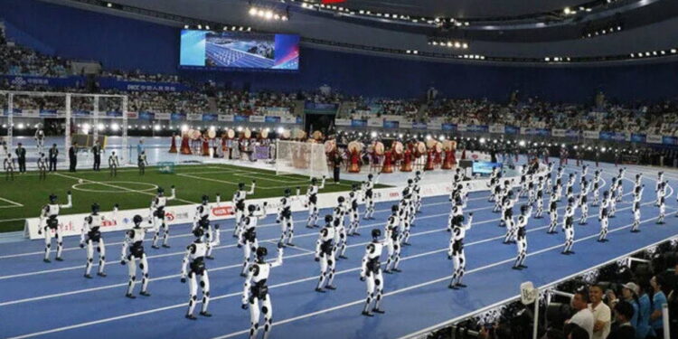 Çin’de Dünya İnsansı Robot Oyunları’nın açılış töreni yapıldı