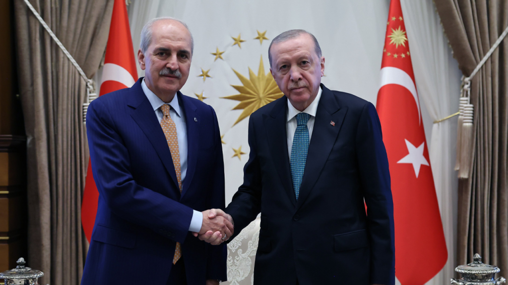 Cumhurbaşkanı Erdoğan, TBMM Başkanı Kurtulmuş’u Kabul Etti: Gündem 'Terörsüz Türkiye'