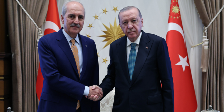 Cumhurbaşkanı Erdoğan, TBMM Başkanı Kurtulmuş’u Kabul Etti: Gündem 'Terörsüz Türkiye'