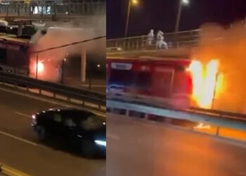 Metrobüste Yangın Paniği! Facianın Eşiğinden Dönüldü