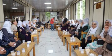 Hamit Gülcan için kurulan taziyeye kitlesel ziyaret