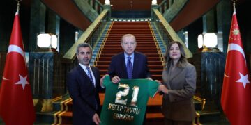 Amedspor Başkanı Nahit Eren, Erdoğan ile görüştü