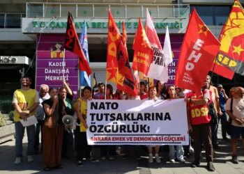 Ankara’da NATO protestosu: Tutuklu sosyalistler için serbest bırakma çağrısı