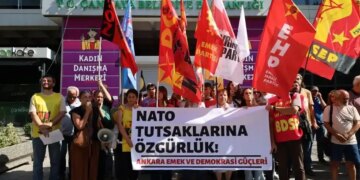 Ankara’da NATO protestosu: Tutuklu sosyalistler için serbest bırakma çağrısı