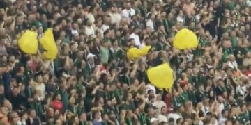 Amedspor maçında ‘sarı’ torba sallayan 5 taraftara gözaltı kararı