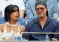 Tribünde dikkat çeken görüntüler: Brad Pitt ve Ines de Ramon tenis finalinde yan yana