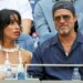 Tribünde dikkat çeken görüntüler: Brad Pitt ve Ines de Ramon tenis finalinde yan yana