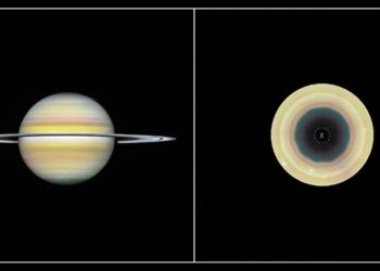 Hubble, Satürn’ün güney kutbunda 10 kenarlı bulut dalgası tespit etti