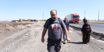 Narin Güran’ın babası Amed’den Ankara’ya yürüyüş başlattı