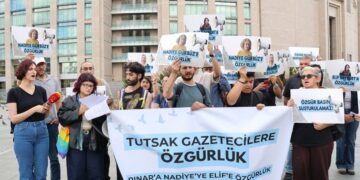 Tutsak gazeteci Pınar Gayıp’ın duruşması öncesi açıklama: Göreceğiz, yazacağız, duyuracağız