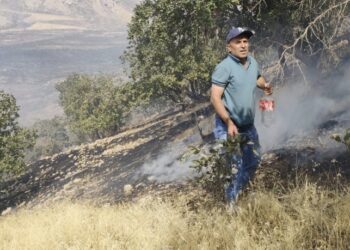 TSK’ye kiralanan köyün kırsalına karakoldan top atışı yapıldı: Bölgede yangın çıktı