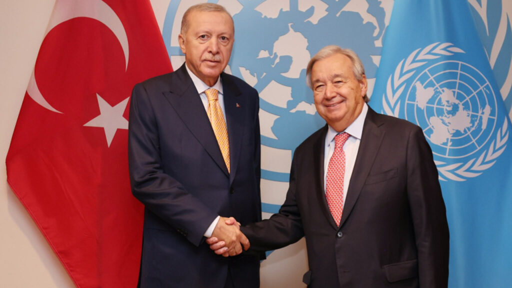 Cumhurbaşkanı Erdoğan BM Genel Sekreteri Guterres'le Görüştü