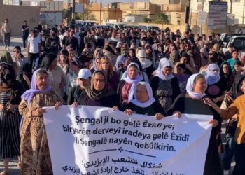 Şengal halkından yürüyüş: İrademiz dışında alınan kararları kabul etmiyoruz