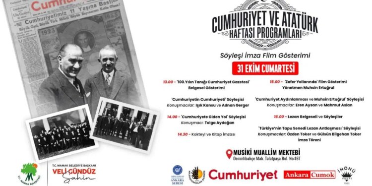 ‘Cumhuriyet ve Atatürk Haftası Programları’ devam ediyor