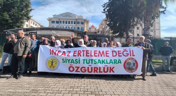 Antalya’dan seslendiler: Tutsakların tedavi hakkı güvence altına alınsın