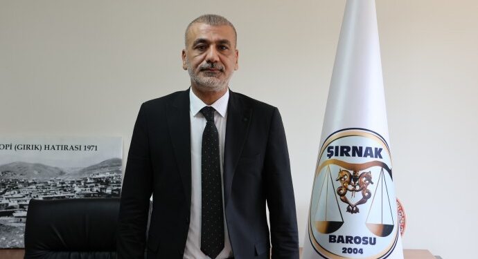 Şirnex Barosu Başkanı: Sürecin uzaması provokasyonlara alan açabilir