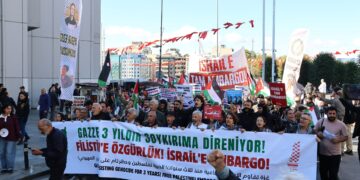 İstanbul’da Filistin için yürüyüş