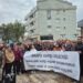 Gebze’de çöken apartmanın önünde açıklama: Can korkusu yaşadığımız düzeni reddediyoruz