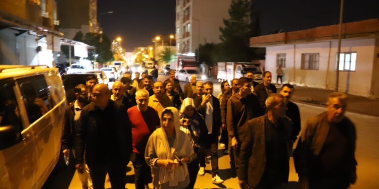 Qoser’de uyuşturucuya karşı yürüyüş ve nöbet eylemi